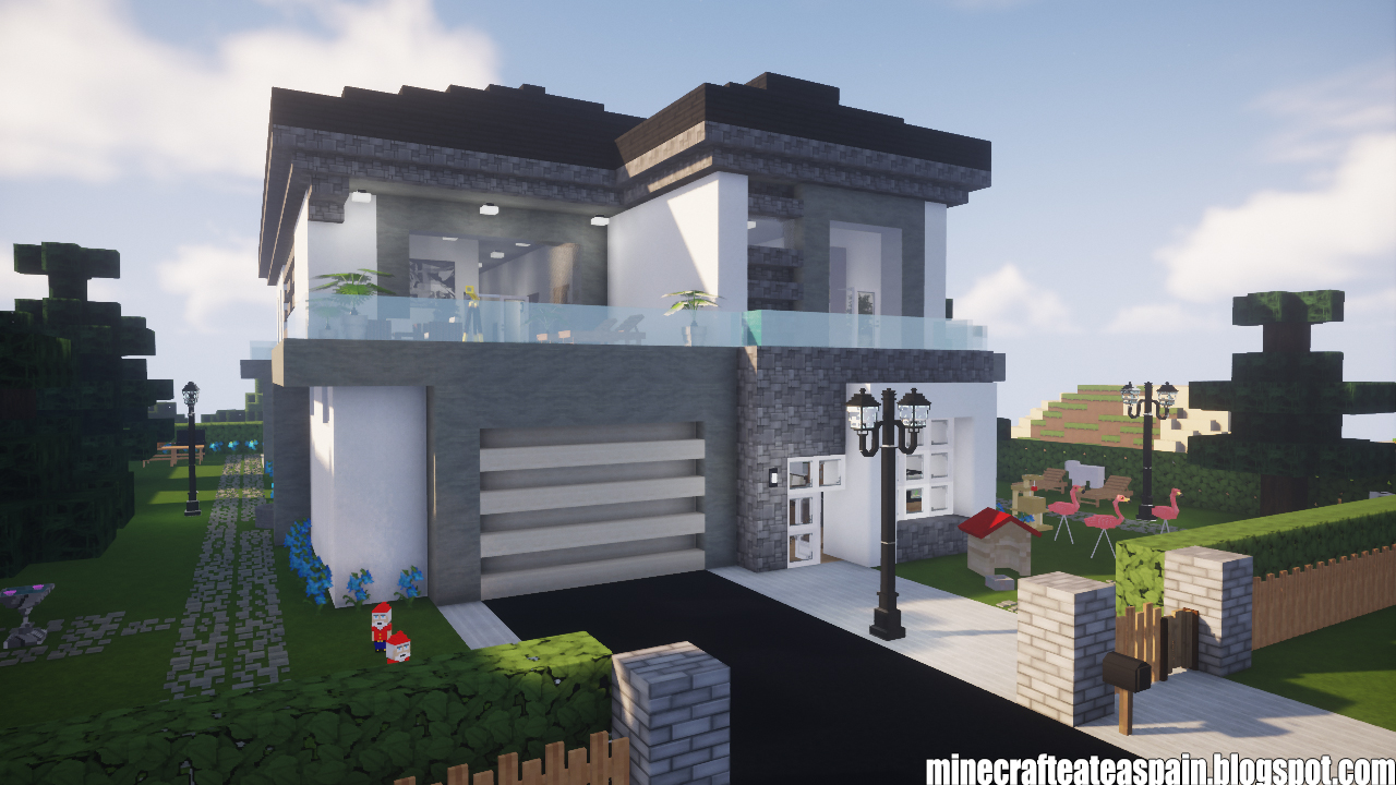 Casas modernas em minecraft