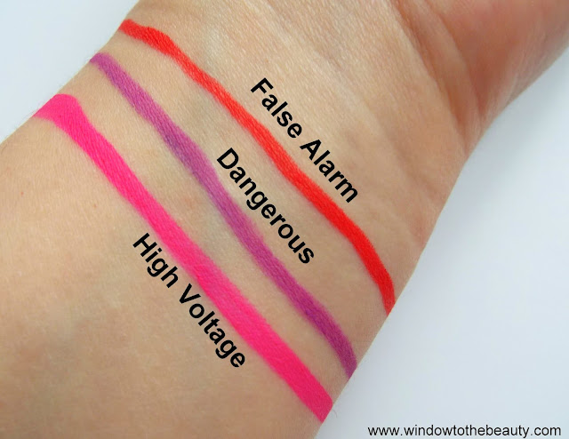 Barry M Hi Vis Neon Collection swatches