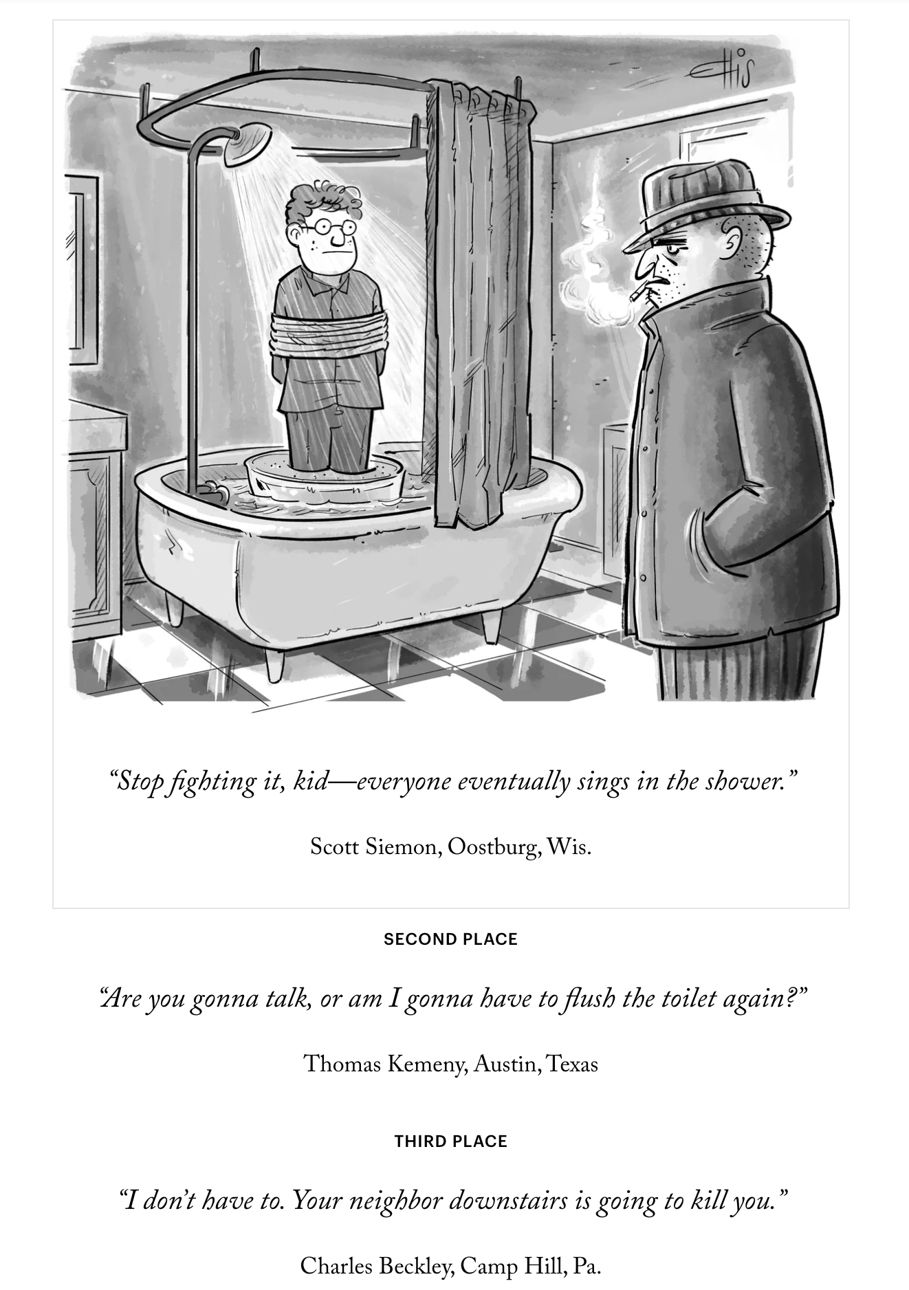 Attempted Bloggery My Entry in The New Yorker Cartoon Caption Contest 734
