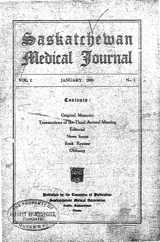 Finding Your Canadian Story Saskatchewan Ancestors Medical Journals