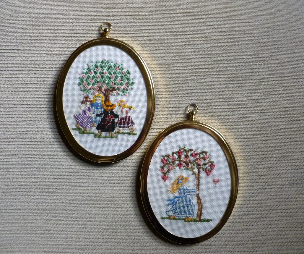 Jennifers crafting rainbows  my oval cross stitch pictures