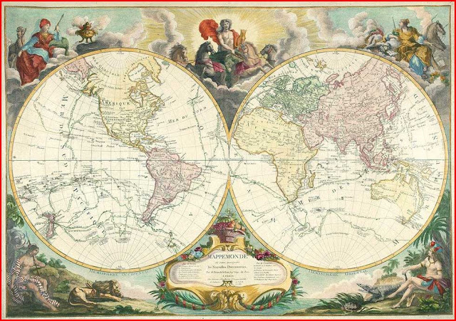 Gambar Peta Dunia Tahun 1783