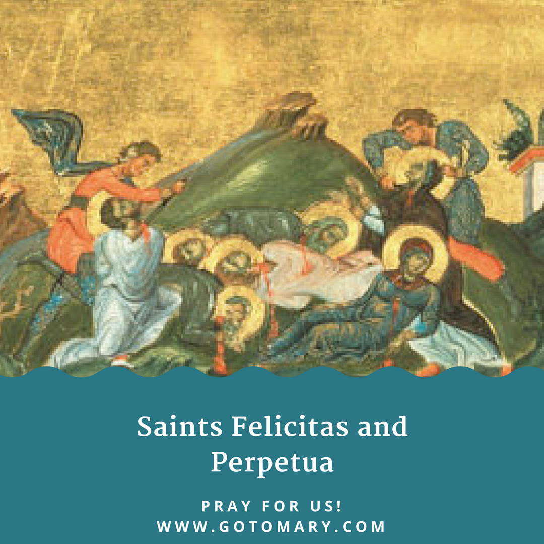 Saints Felicitas and Perpetua Go to Mary