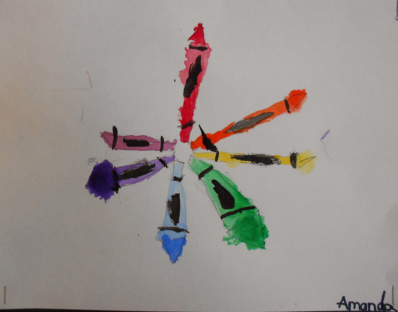 Learn, Explore, Create Grade 1 Crayon Stilllives