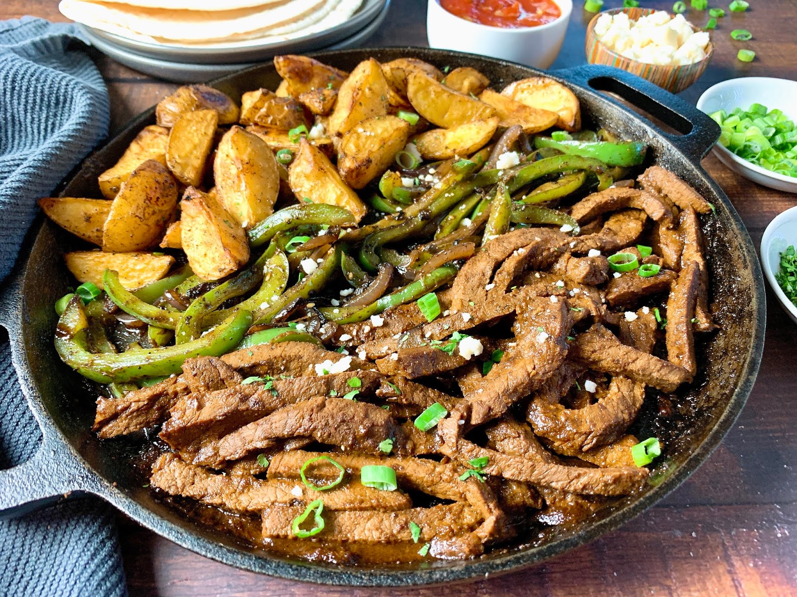 Fajita Steak and Potatoes