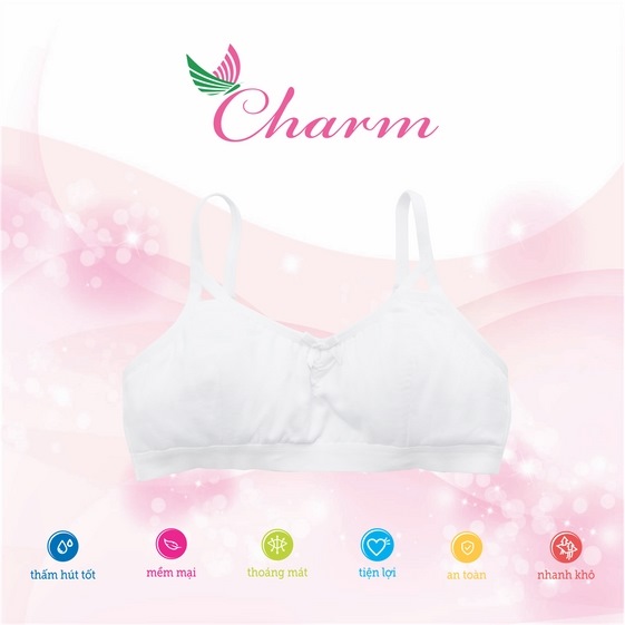 ÁO LÁ NỮ SINH MÚT MỎNG CHARM TEEN