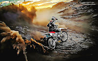 Wallpaper MotoCross versi Lukisan Kartun Keren Wallpaper MotoCross versi Lukisan Kartun Keren