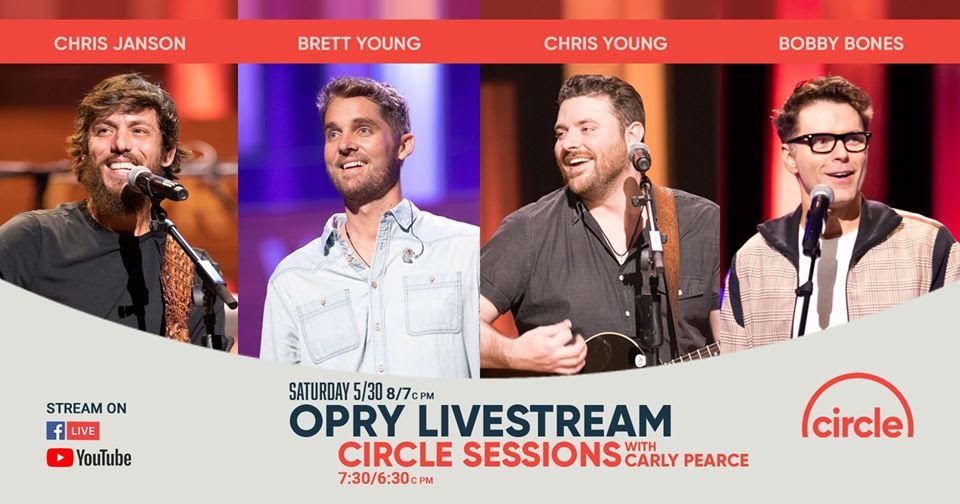 Chris Janson, Brett Young, Chris Young, & host Bobby Bones Live Stream