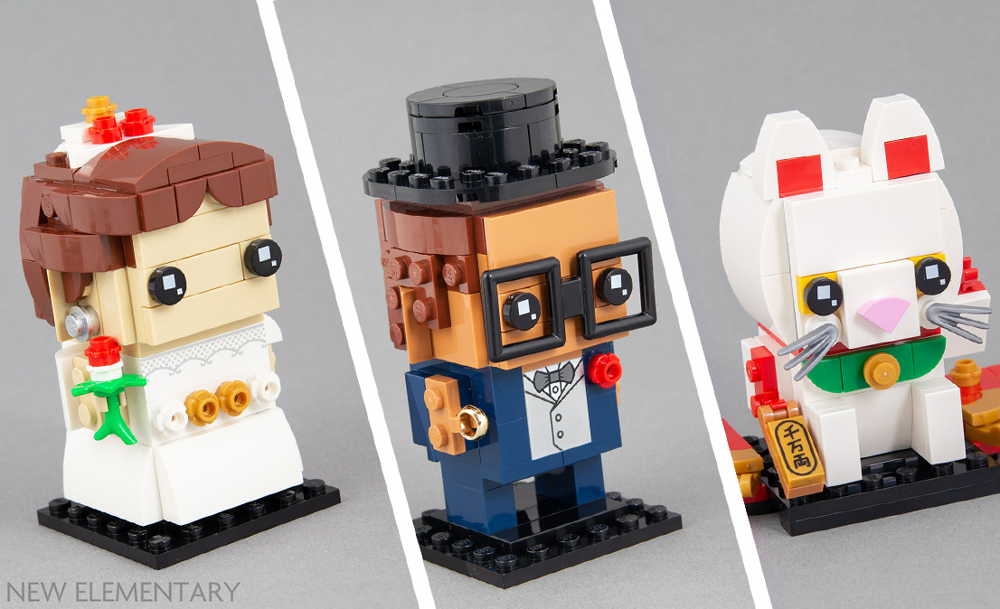 LEGO® BrickHeadz review: Lucky Cat, Wedding Groom and Bride