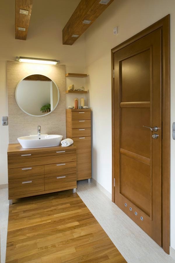 How to Decorate Bathroom with Wood ?