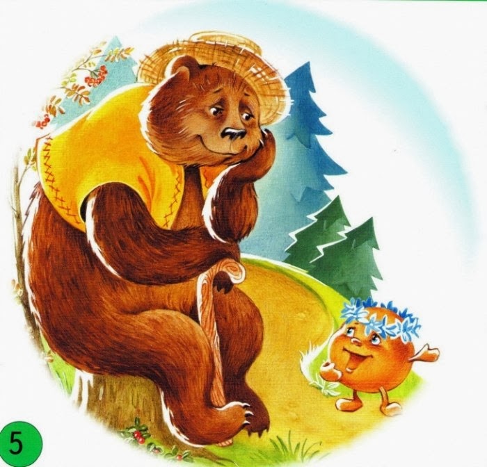 Медведь из сказки колобок картинки для детей