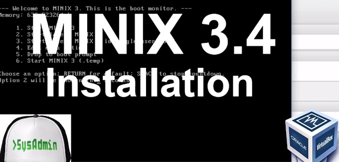 MINIX Installation and Configuration on Oracle VirtualBox