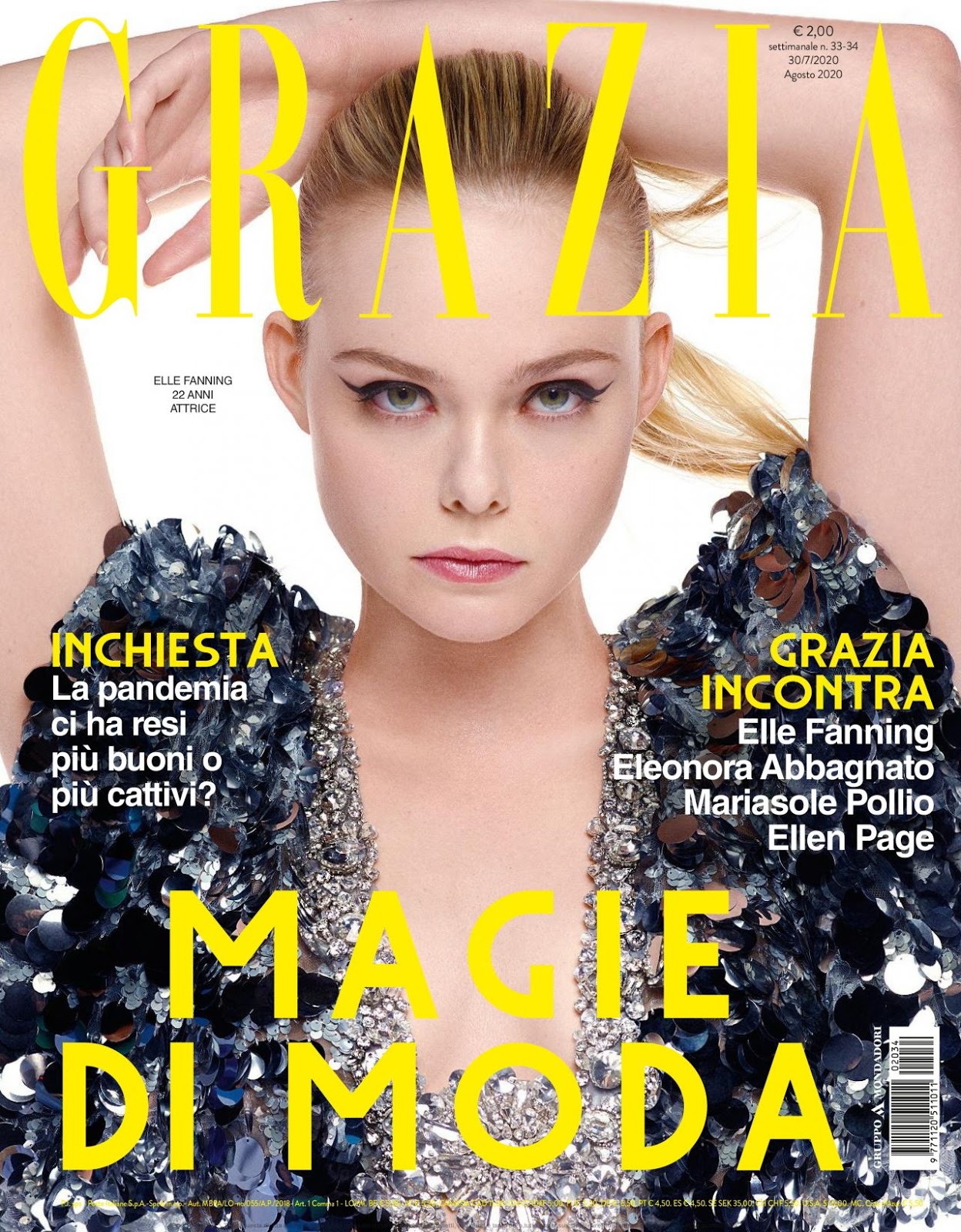 Elle Fanning – Grazia Magazine Italy August 2020 Issue