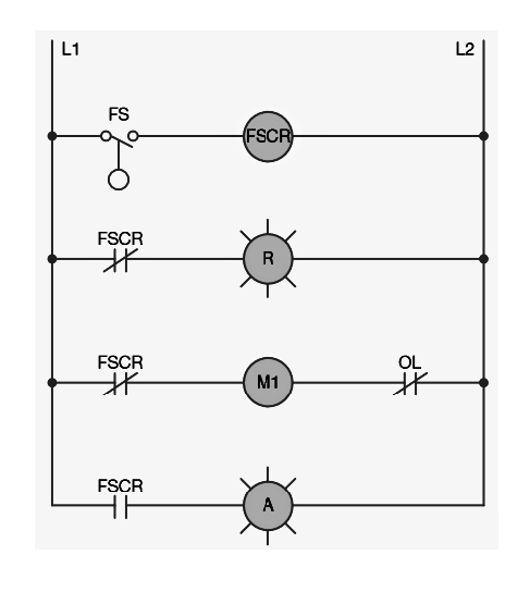 Operating a Control Relay for Switching a Motor ON and OFF by using