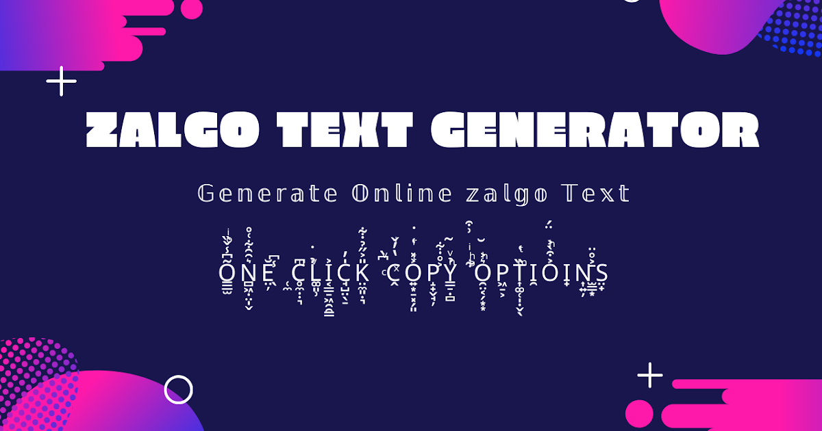 Zalgo Font Generator : Make Font scary and creepy