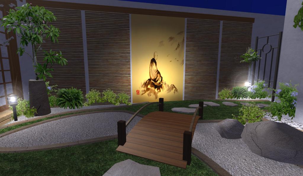 Diseño de un jardín de estilo tradicional Zen Japonés para una Casa del