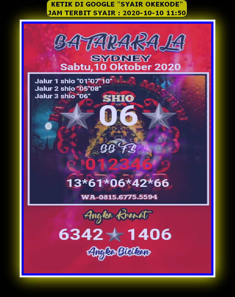 1 New Message Kode Syair Sydney 10 Oktober 2020 Forum Syair Togel Hongkong Singapura Sydney