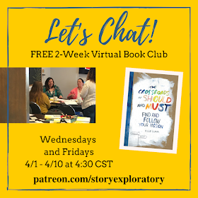 story exploratory, book club, free book club, crossroads of should and must, virtual book club