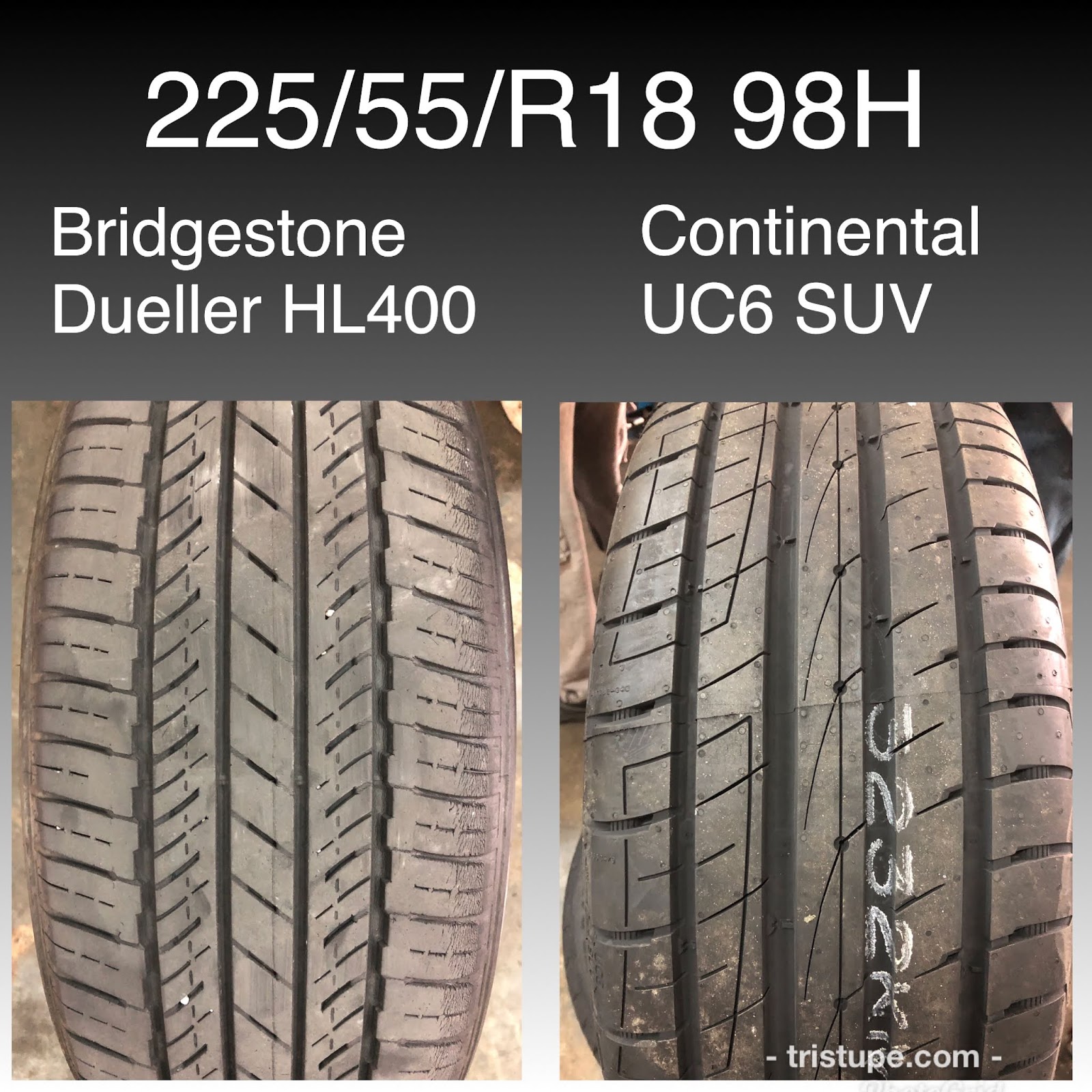 225/55/19 Continental UltraContact UC6 SUV Tyre Tayar