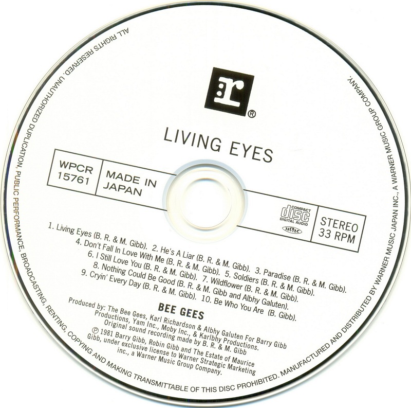 Bee Gees "Living Eyes" .