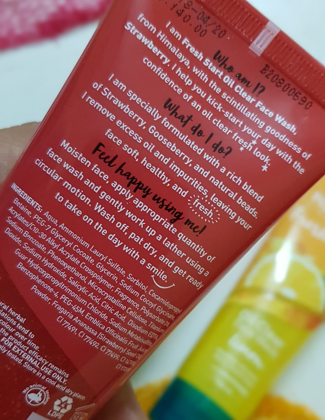 Himalaya Fresh Start Face Wash In Blueberry Strawberry Peach And Lemon Review Indian Beauty Network