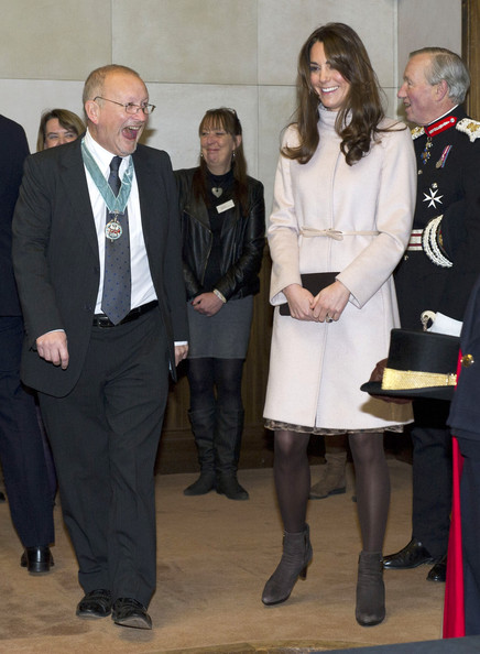 Prince William and Kate Middleton received a gift during an official visit to the Guildhall in Cambridge