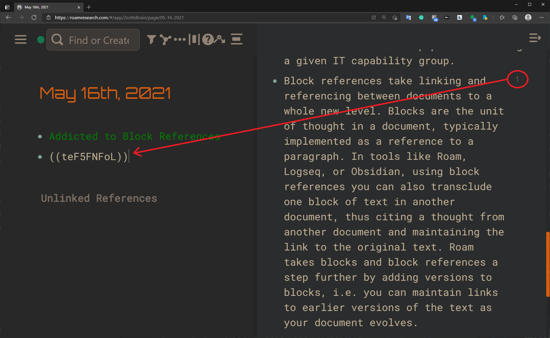 Addicted to Block References MS Office vs. Roam vs. Obsidian