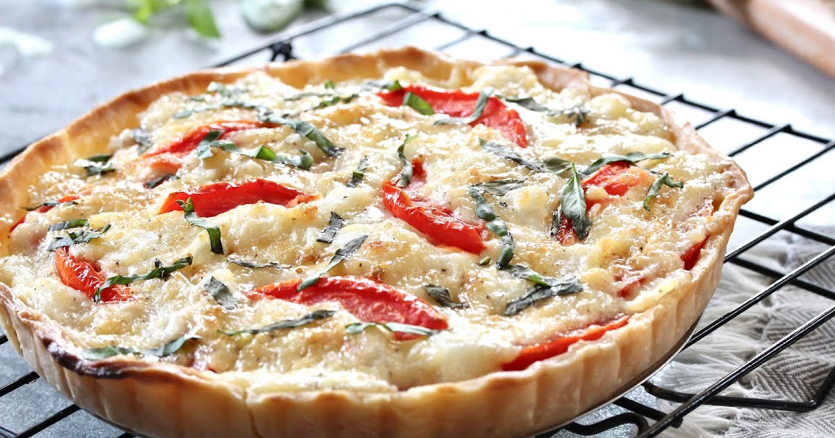 CHEESY TOMATO AND ONION TART | In Good Flavor | Great Recipes | Great Taste