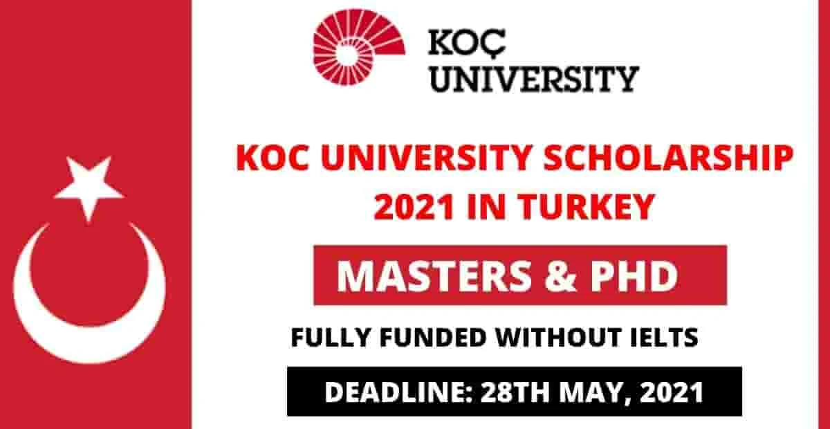 Bourse d'études entièrement financée de l'Université Koc en Turquie 2021