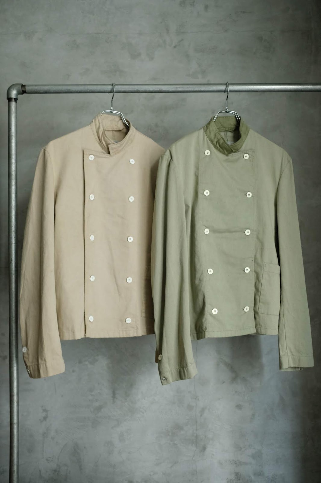 militaria: スウェーデン軍 2色のコックジャケット militaria: スウェーデン軍 2色のコックジャケット