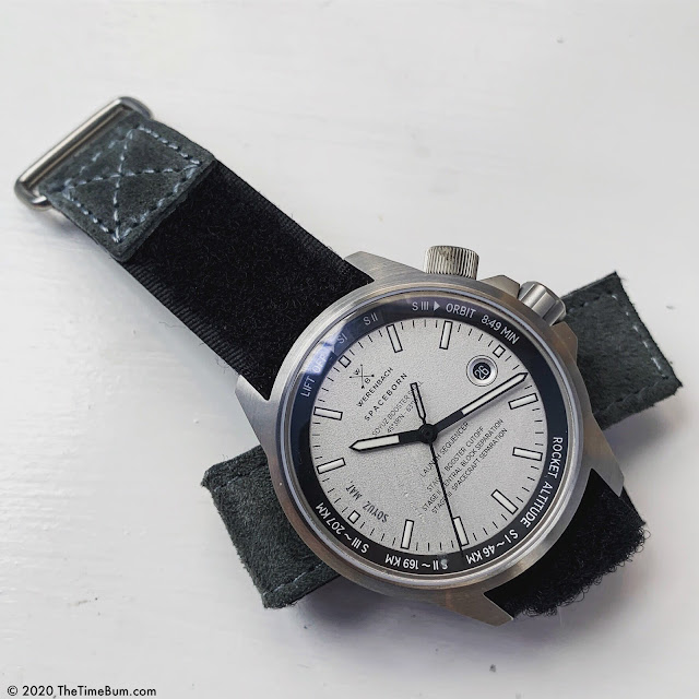 Werenbach Leonov Model 2 booster shell on Cheapest NATO Straps suede NASA strap