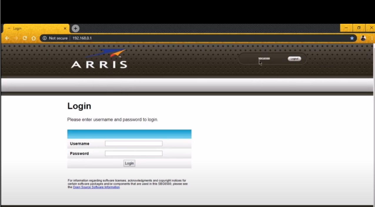 Arris Router Login Default Username, Password and IP Latest Update