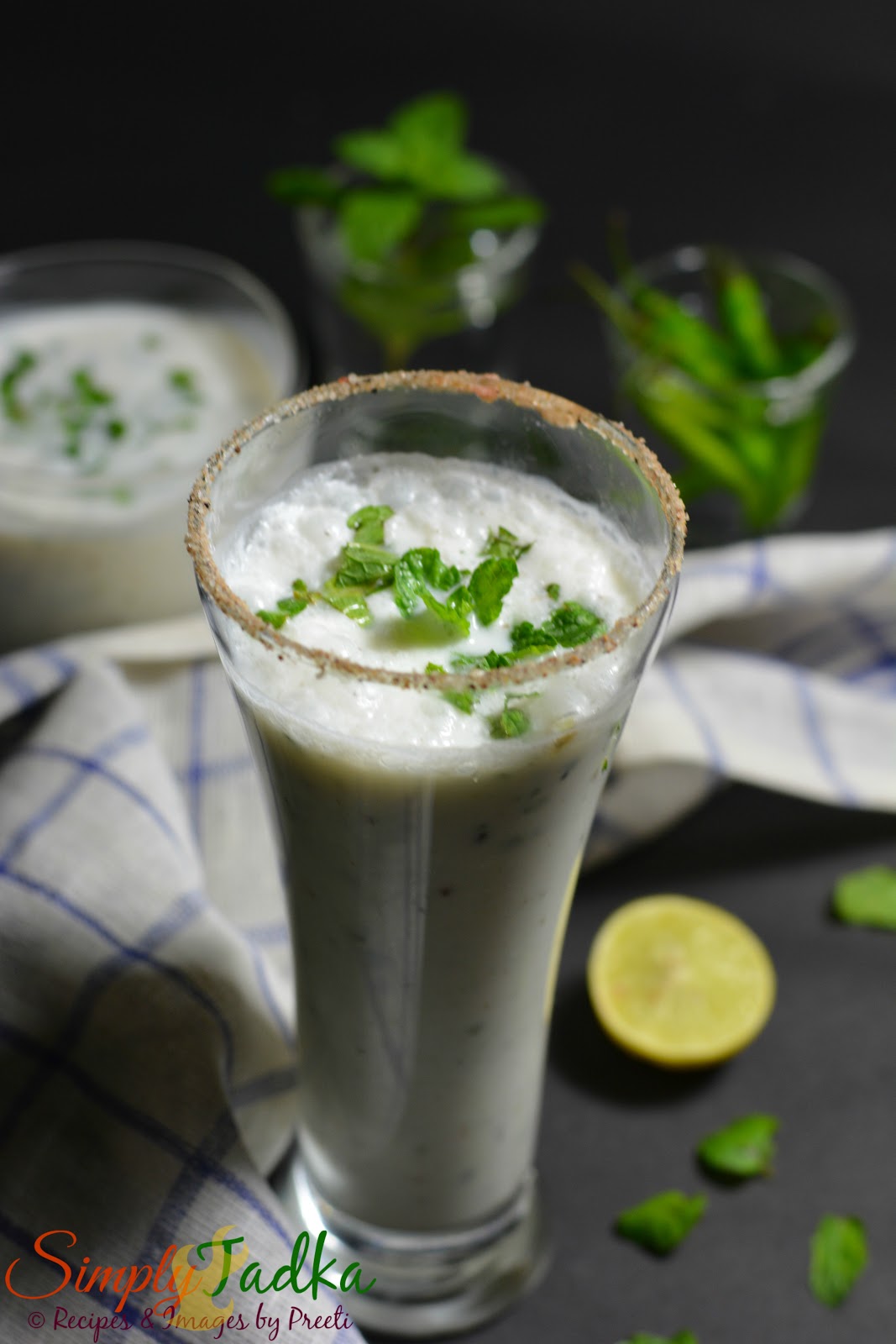 Mint-Masala Lassi