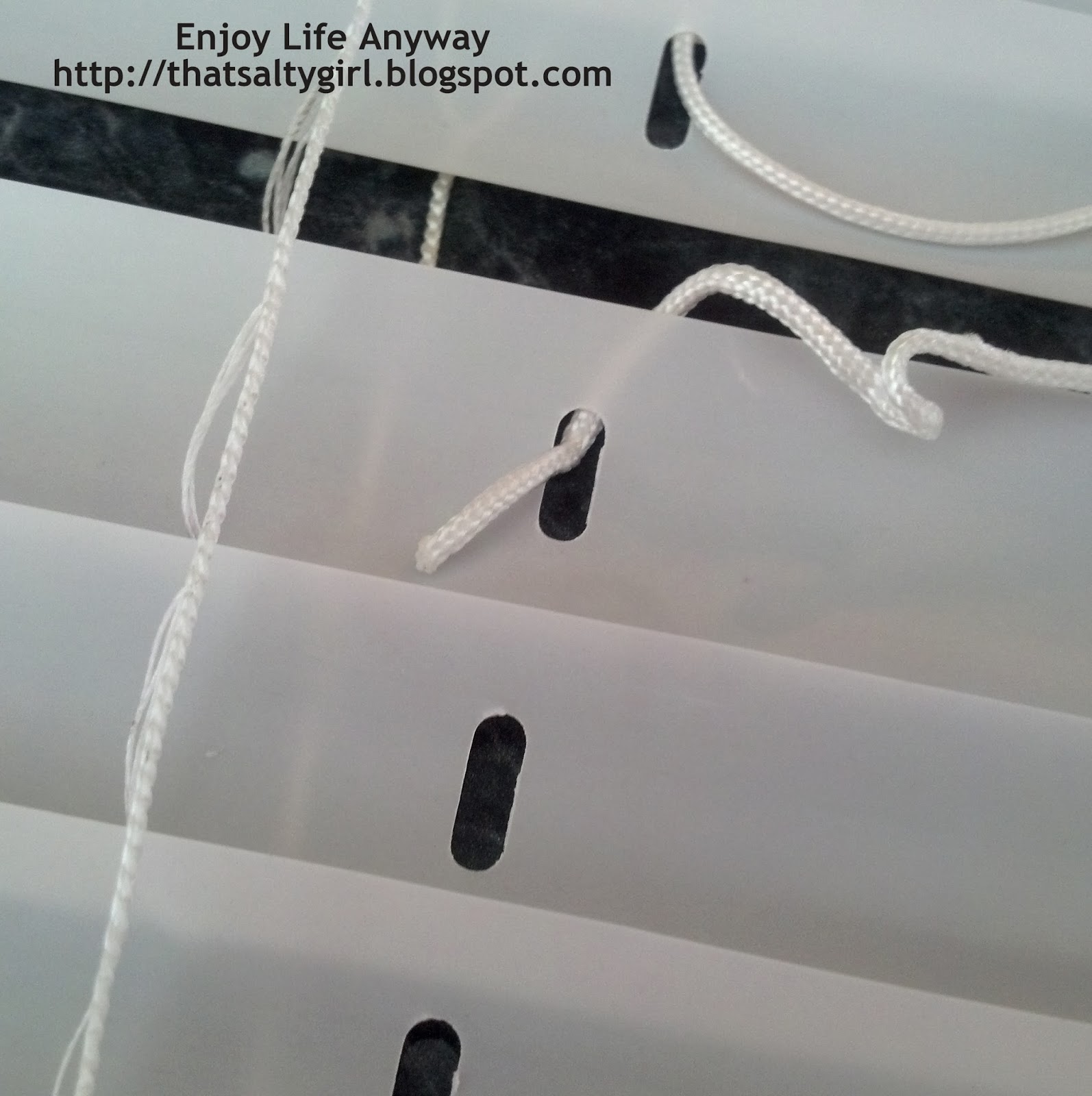 Enjoy Life Anyway How to Replace Mini Blind Slats