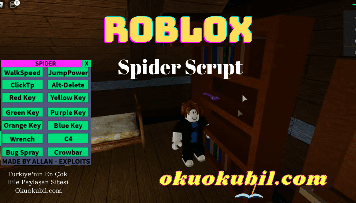 Roblox Spider Op Hileli Script Tool, Jump, Speed İndir Türkçe Anlatım