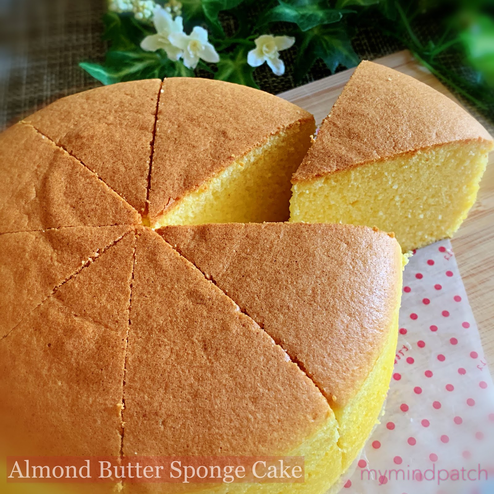 My Mind Patch Almond Butter Sponge Cake