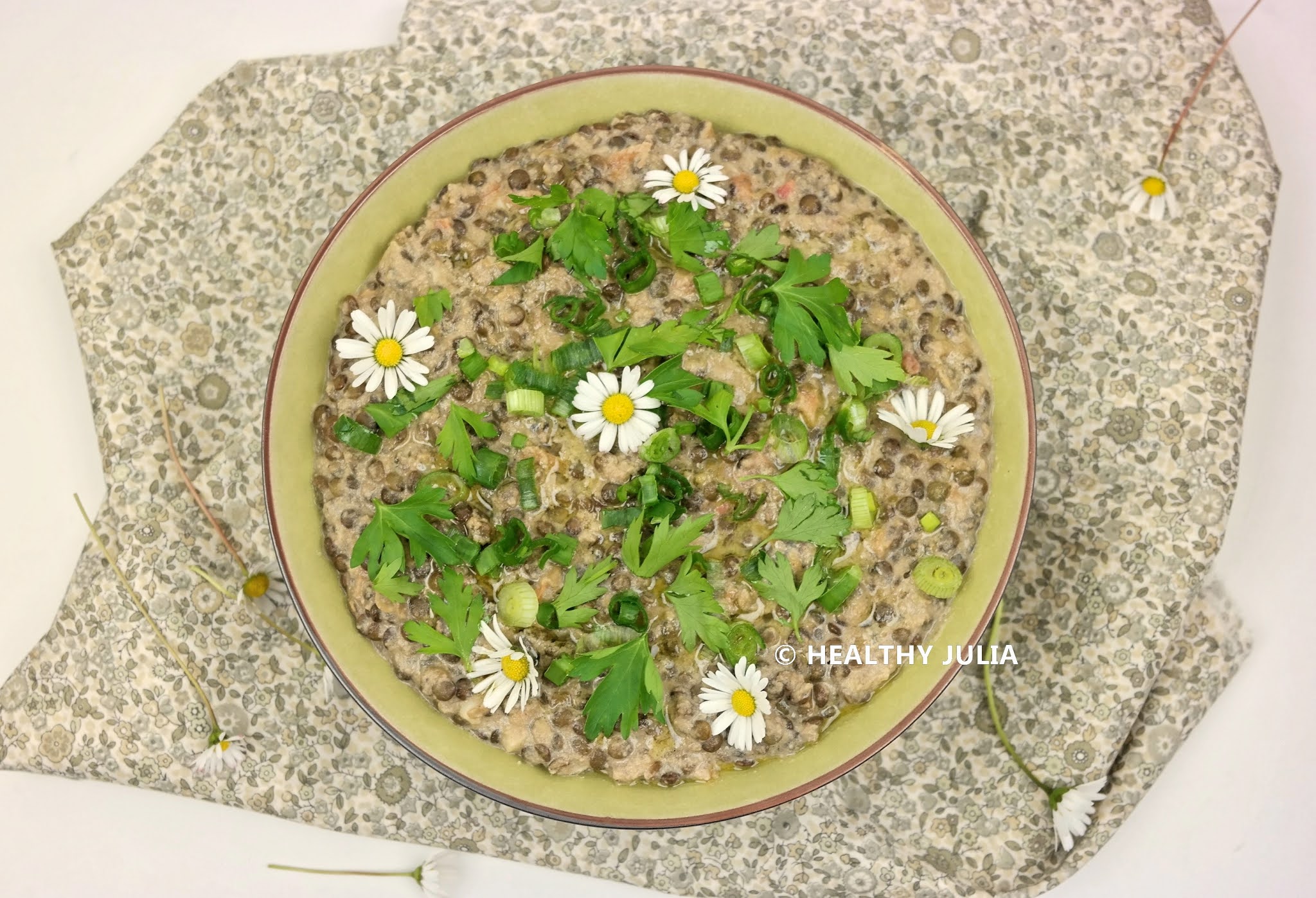 LENTILLES VERTES AU TAHIN #VEGAN - Healthy Julia