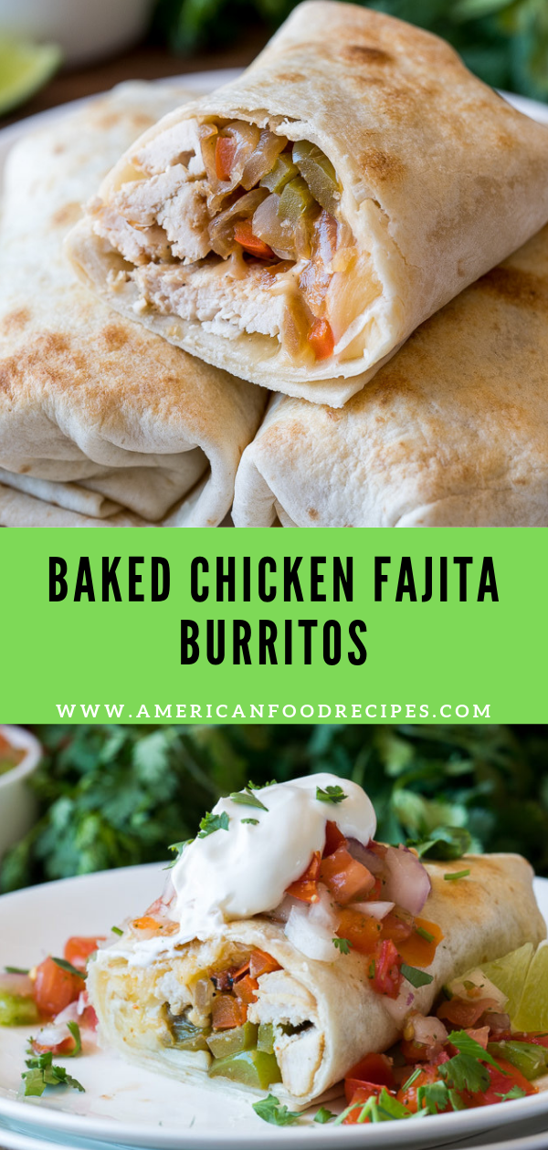Baked Chicken Fajita Burritos Recipe By Mom