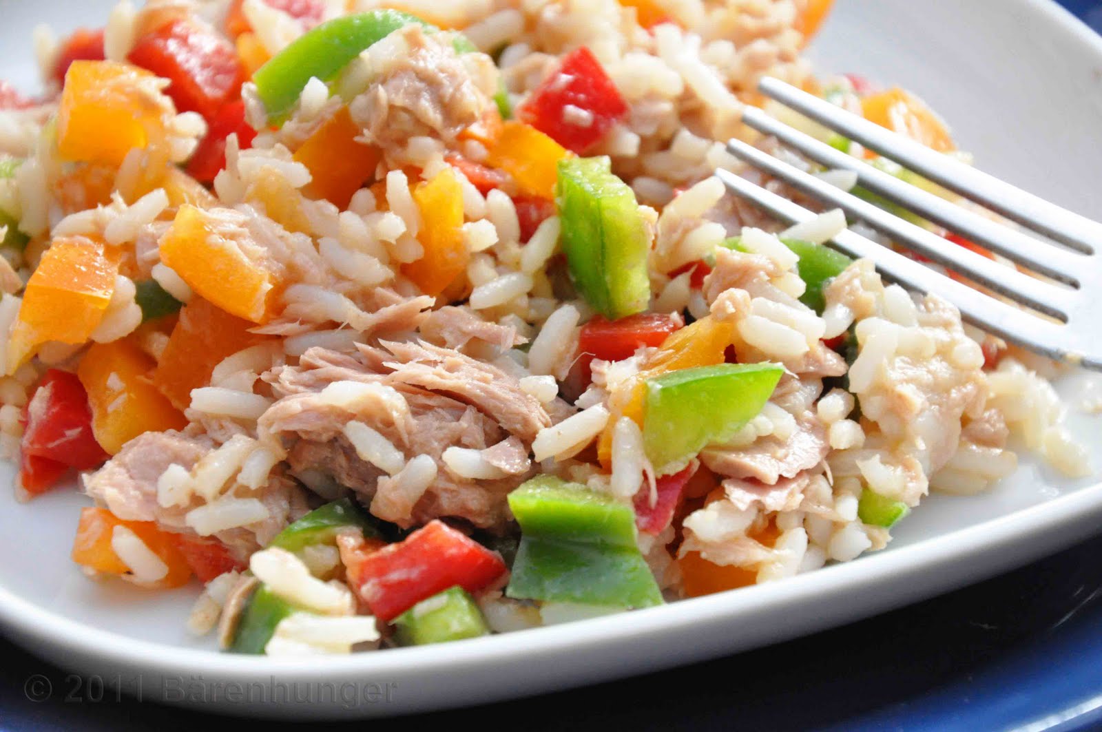 Bärenhunger: Bunter Paprika Reis Salat