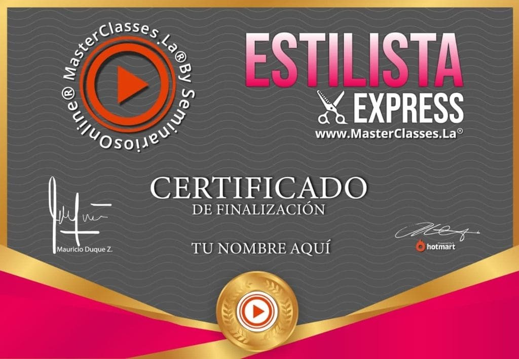 CERTIFICADO DE ESTILISTA EXPRESS