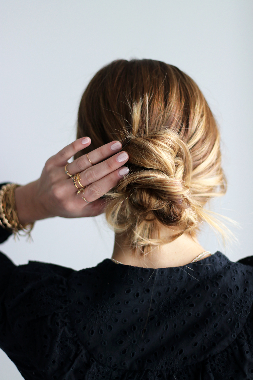 Diy File Three Easy Bun Hairstyles For The Holidays Gaby