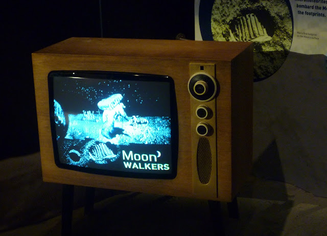 moon walkers old television at leicester space centre via lovebirds vintage