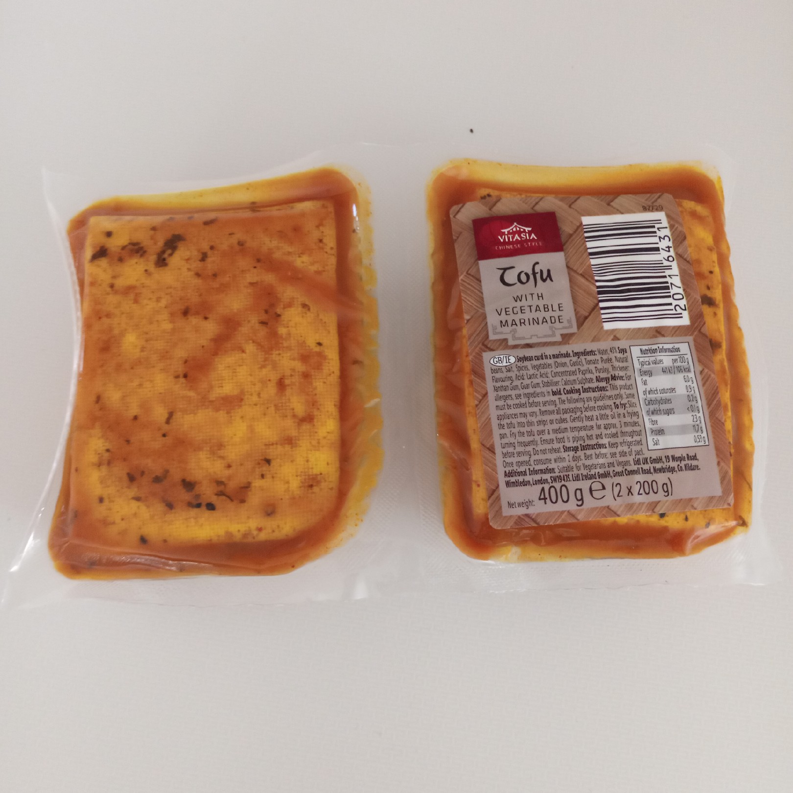 Supersupergirl's Food Reviews Lidl Vitasia Tofu in vegetable marinade