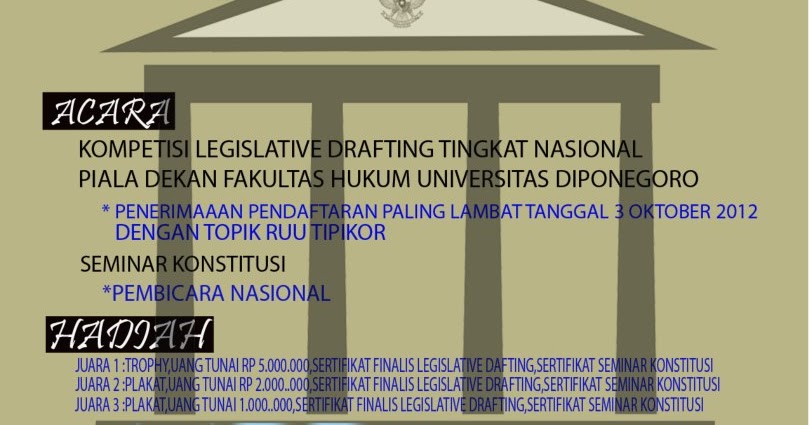 Kompetisi Legislative Drafting & Seminar Konstitusi 