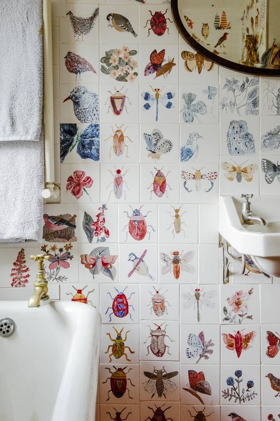 50 Unique Bathroom Wallpaper For Your Inspiration ARA HOME