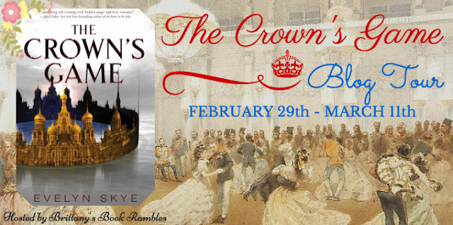 {Blog Tour} Review and Giveaway: The Crown’s Game by Evelyn Skye