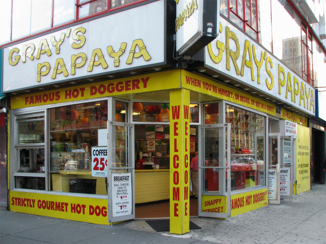 Daily Photo Stream Gray's Papaya