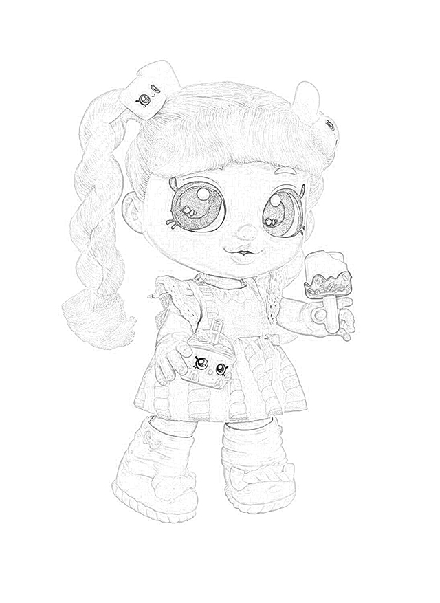 Coloring Pages Kindi Kids Dolls Coloring Pages Free and Downloadable