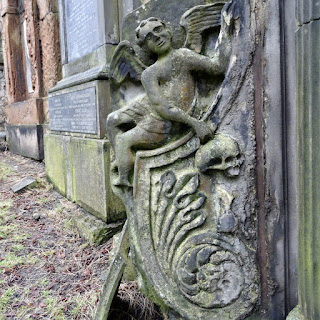 Detail of Gravestone at Greyfriars Kirkyard, Edinburgh. Photo by Kevin Nosferatu for the Skulferatu Project