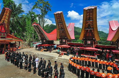 Upacara Rambu Solo di Desa Kete Kesu Tana Toraja 